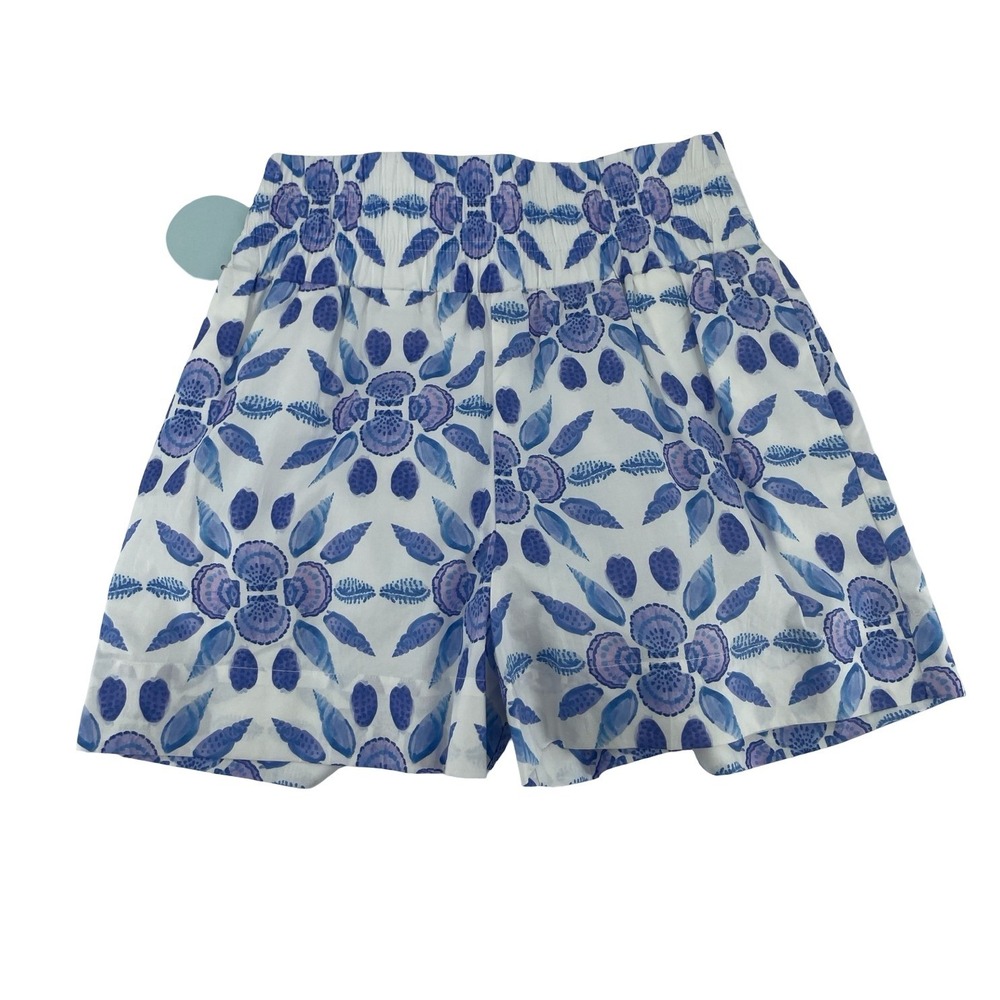 Hill House Women's Shorts Seashell Blue Purple Cotton Extra Small